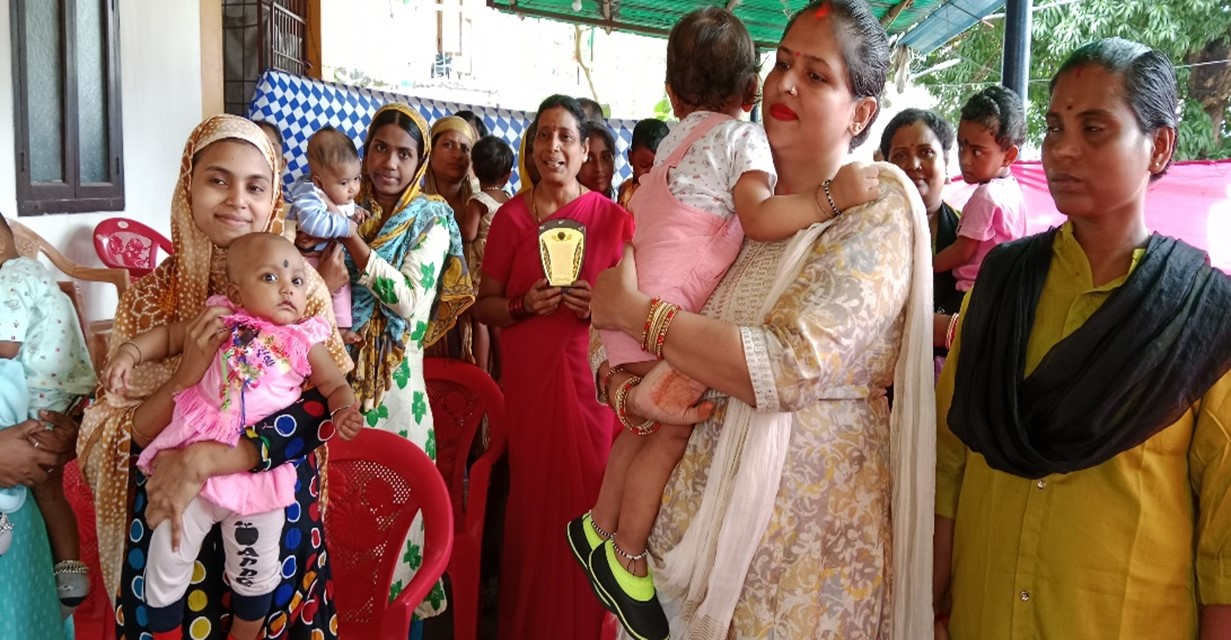 Celebration of Poshan Maah at School Line