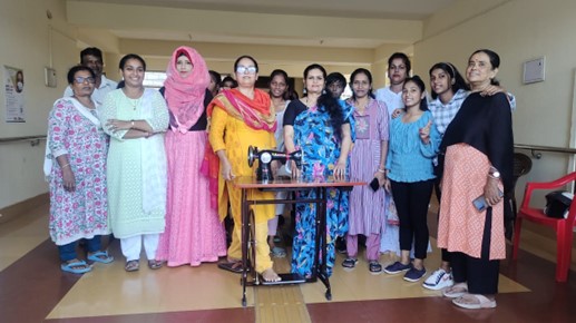 Donated Usha Silai Machine to the Girls of Balikaniketan