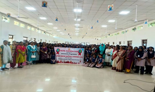 World Aids Day conducted at Girls Sr. Sec School
